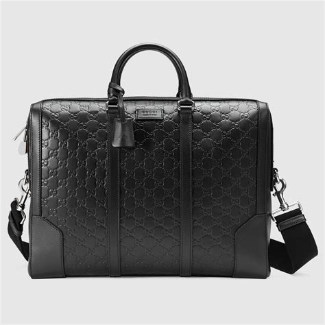 Gucci signature leather briefcase